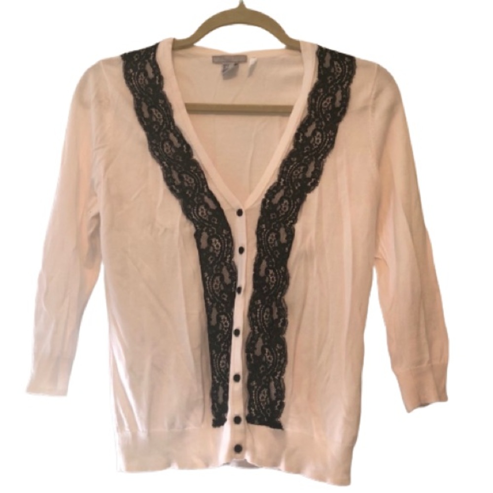 H&M Lace Detail Cardigan